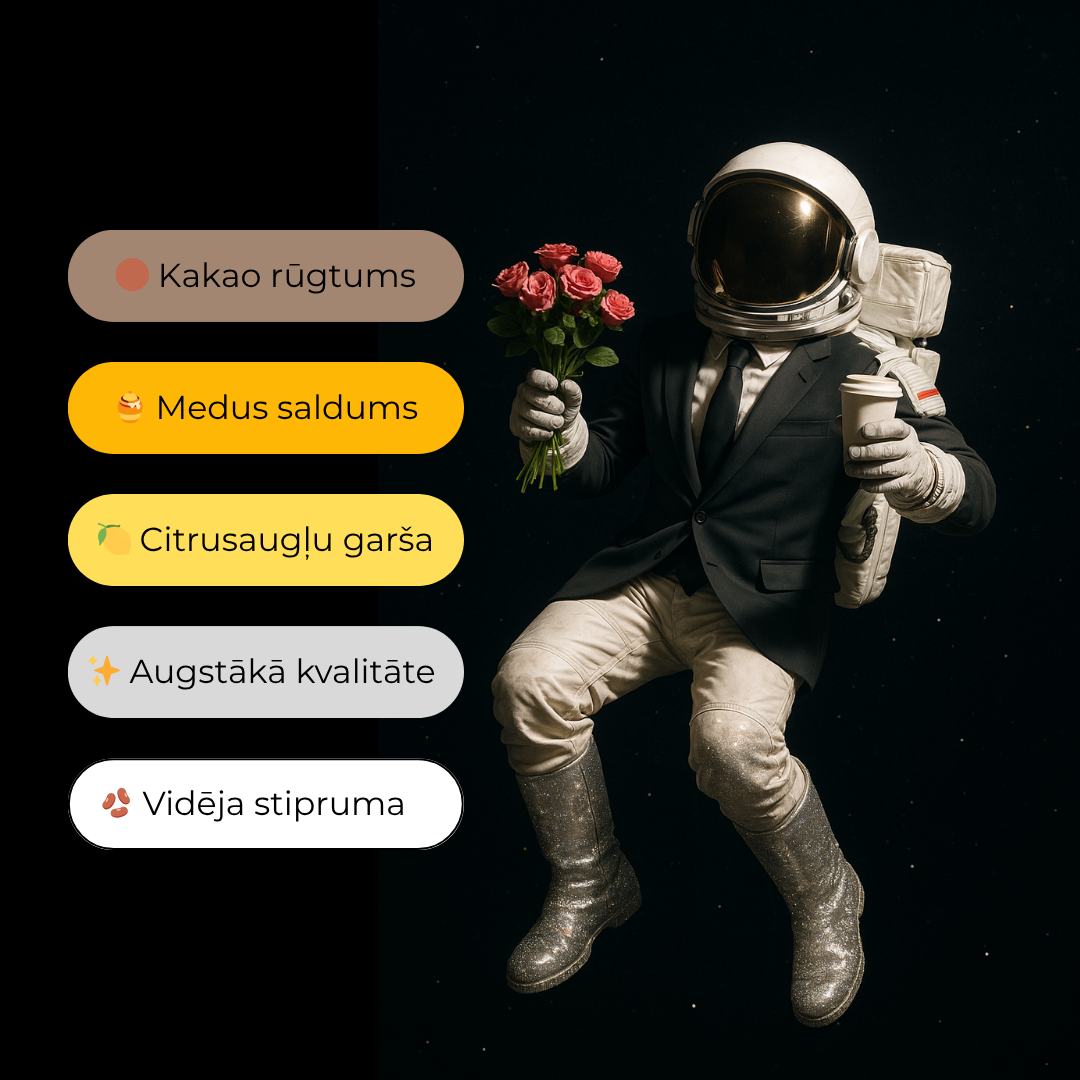 Kafijas pupiņas 1kg cosmos waycoffee aprakstošā bilde