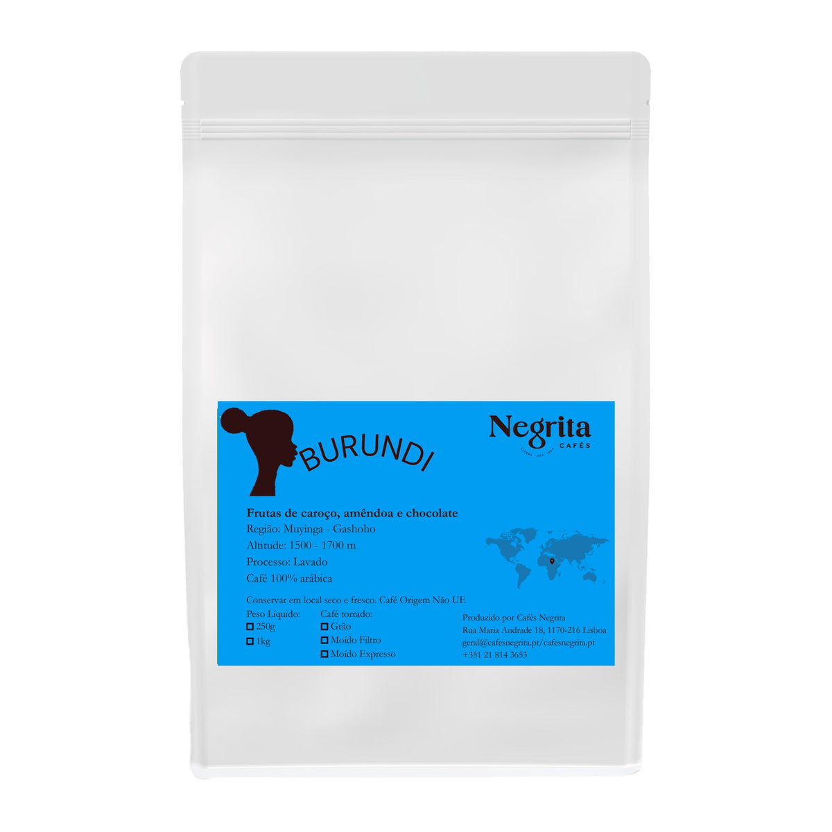 Saco de café de origem única Burundi 250 g