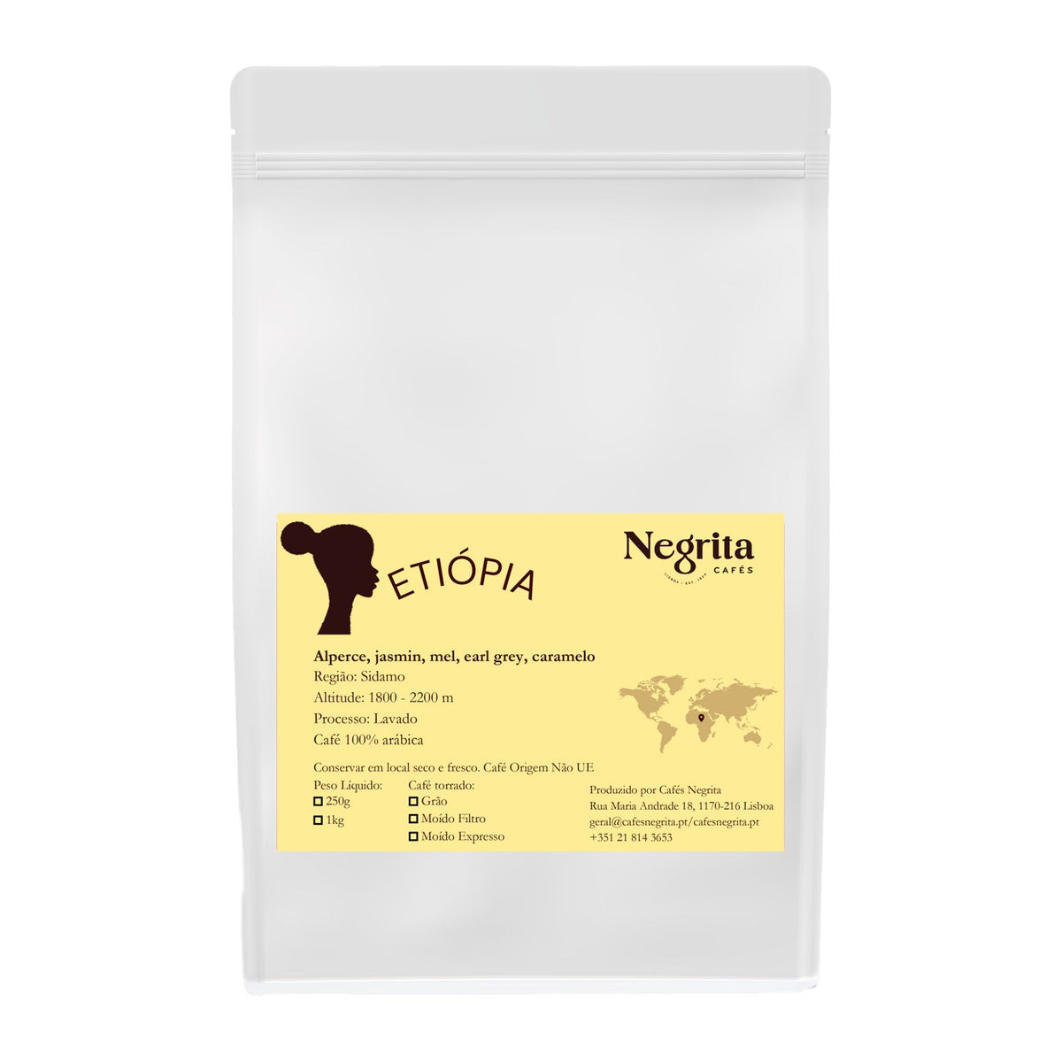 Saco de café de origem única Etiópia 250 g