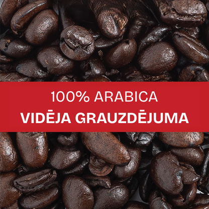 Kafijas pupiņas Cosmos WayCoffee vidēja grauzdējuma tuvplānā