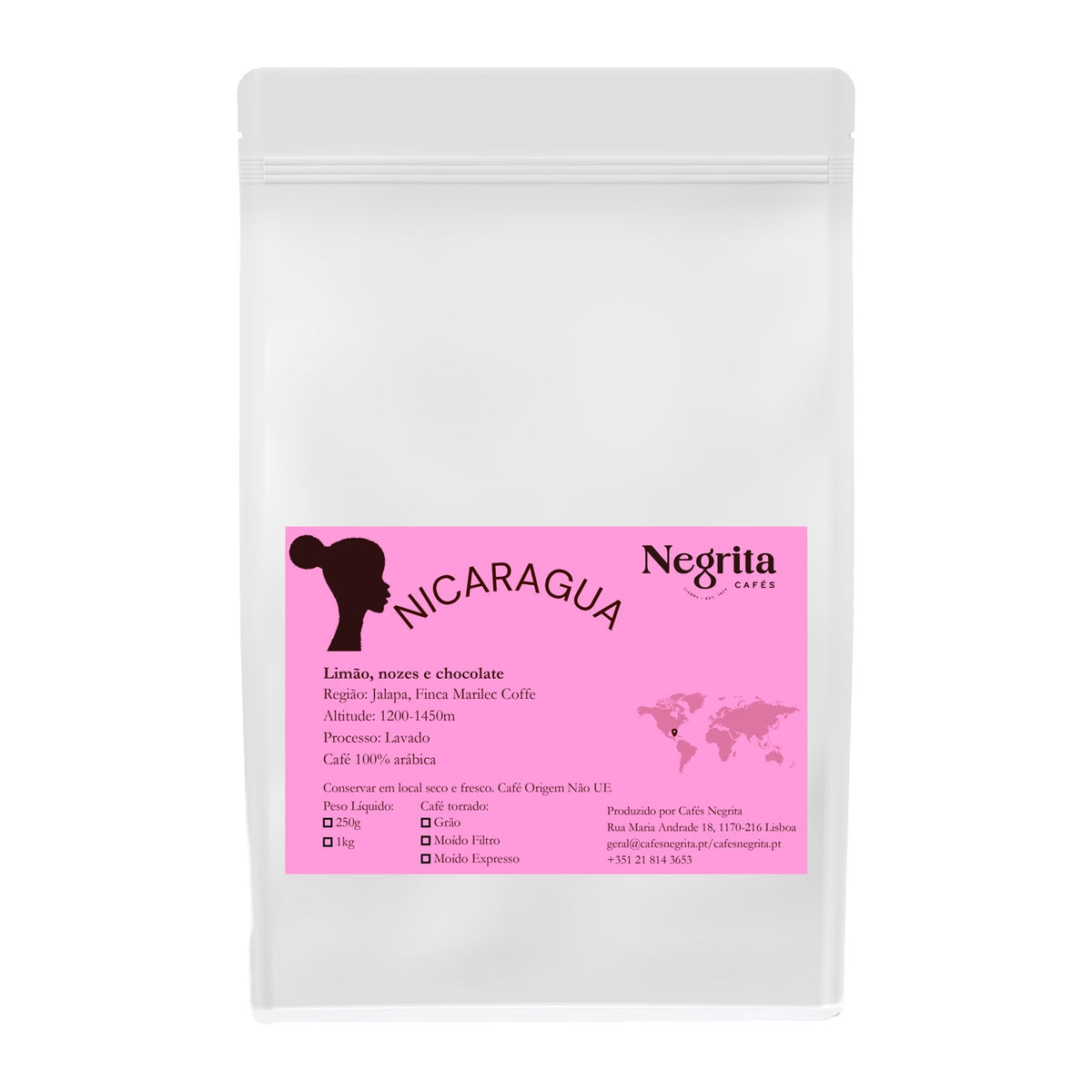Saco de café de origem única Nicarágua 250 g