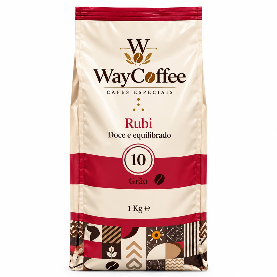 Saco de café WayCoffee Rubi 1 kg grão