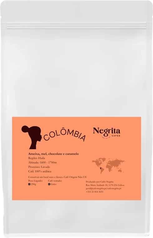 Saco de café de origem única de Colômbia
