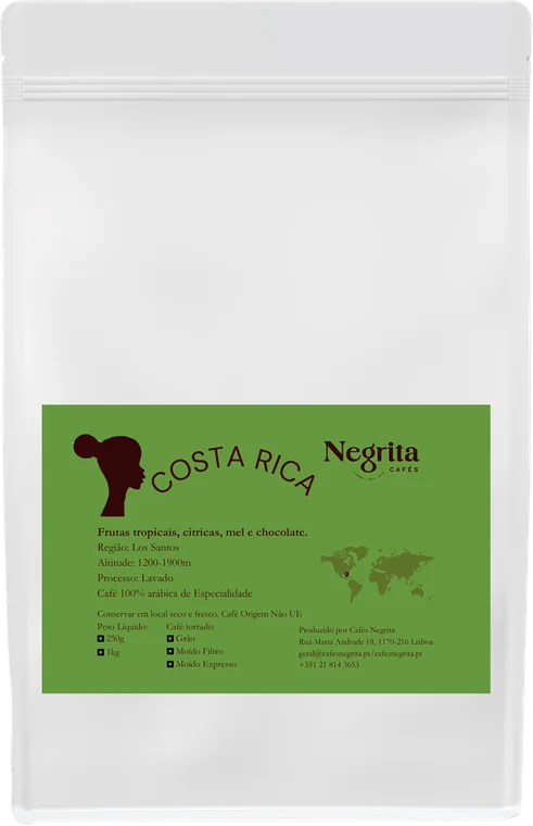 Saco de café de origem única de Costa Rica